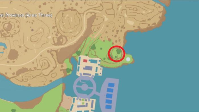 Fourth Blue Stake location in Pokemon Scarlet and Violet.