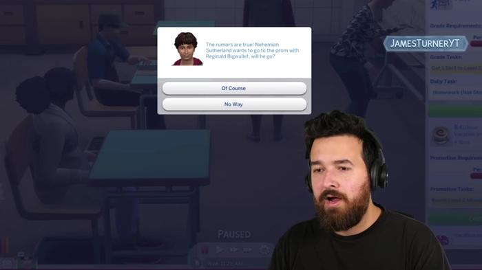 sims 4, ask someone to prom