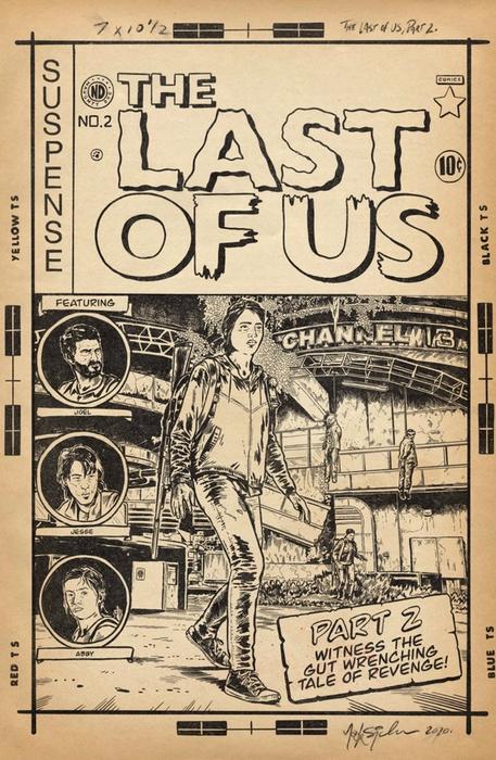 Image showing the last of us as a comic cover