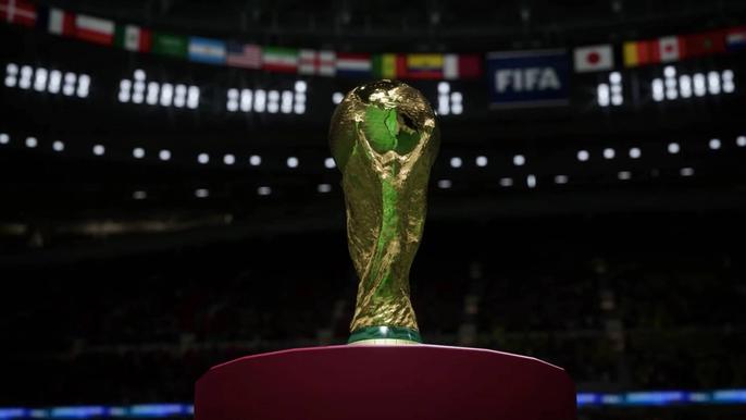 The World Cup trophy in FIFA 23