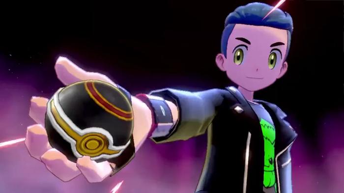 A Pokemon trainer wearing a Choice Band in Pokemon Scarlet and Violet.