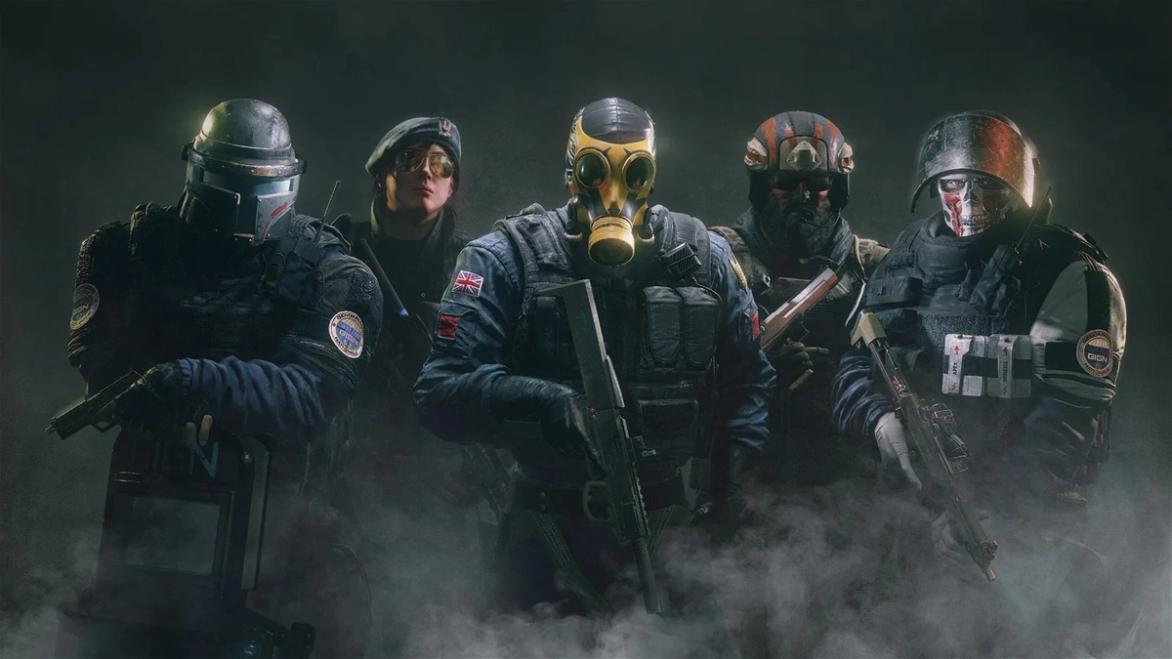 Image showing Rainbow Six Siege Operators standing in front of black background