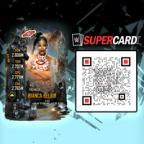 WWE SuperCard QR code for the Valhalla Bianca Belair card.
