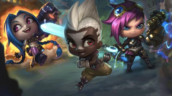 Image of Teamfight Tactics characters in League of Legends.