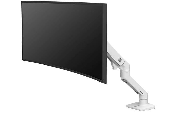 Best monitor arm Ergotron product image white monitor arm with monitor