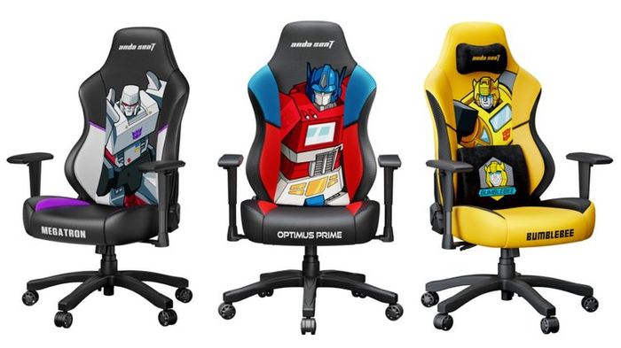 Three AndaSeat Transformers chairs