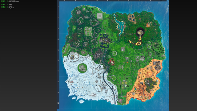 Fortnite original map found in the game files. Image courtesy of LunakisLeaks.