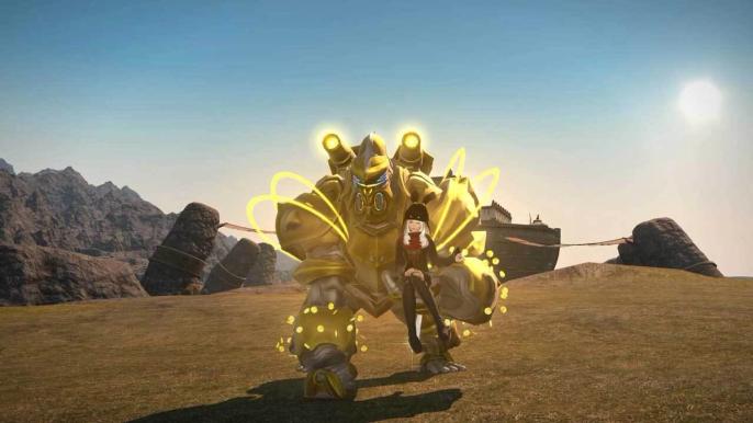 picture of the Magitek Avenger G1 mount in FFXIV