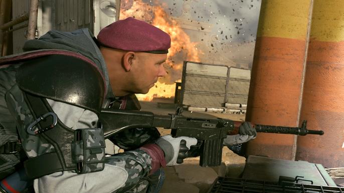 Image showing Warzone player holding Lienna 57