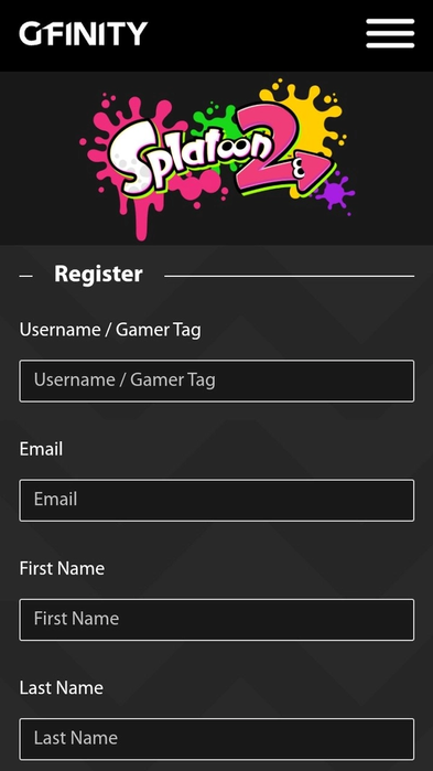 (Hub’s Player Register - Mobile)