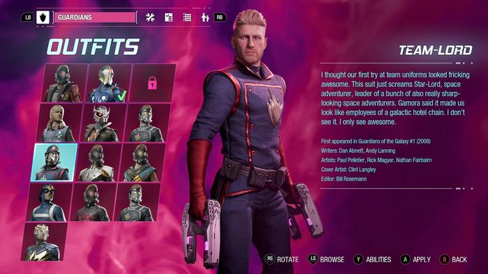 Guardians of the Galaxy Team-Lord Outfit