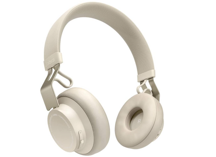 best budget wireless headphones, product image of off-white headphones