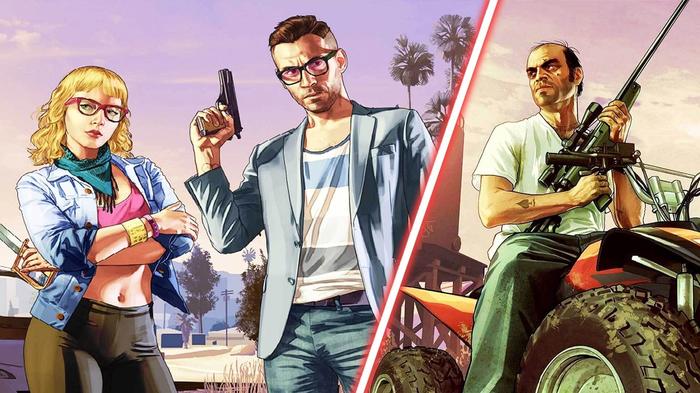 An image of some characters from GTA 5.
