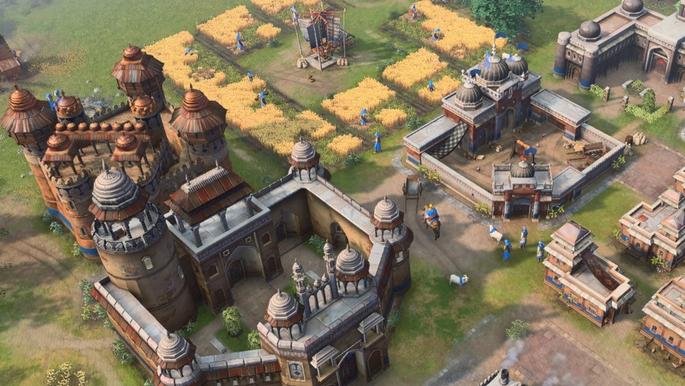 A Delhi Sultanate town in Age of Empires 4.
