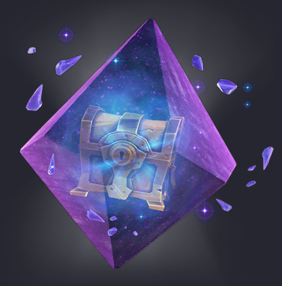 A Cosmic Chest encased inside crystals in Fortnite Chapter 2 Season 7