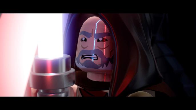 Obi Wan fights Darth Vader in Lego Star Wars: The Skywalker Saga