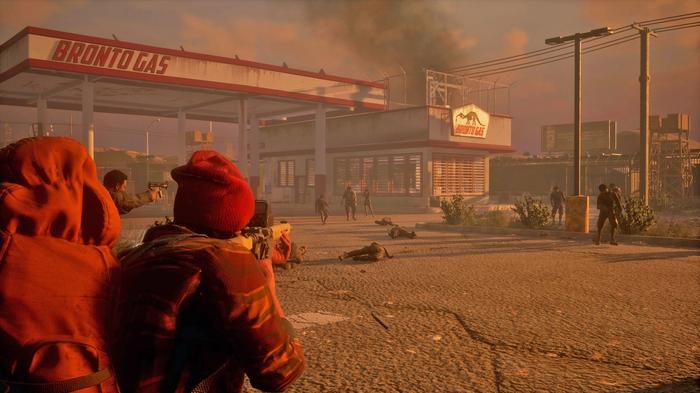 Image showing State of Decay player shooting zombies