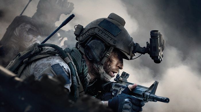 Image showing Modern Warfare player holding gun 