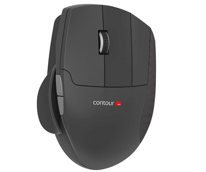 best ergonomic mouse, image of a grey, height-adjustable mice