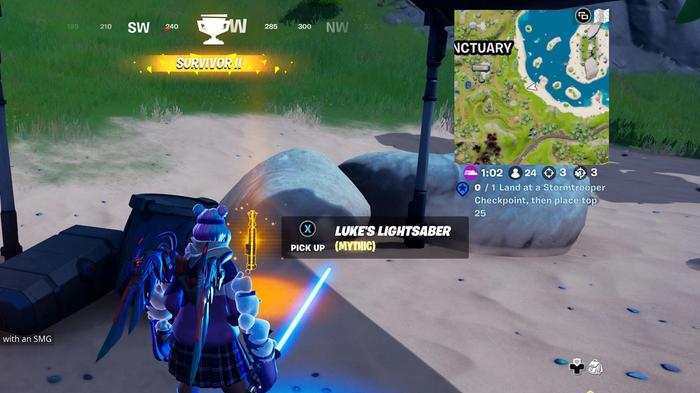 In your quest to get all Fortnite Star Wars weapons, you'll need to know how to find a Lightsaber.
