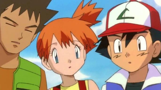 Brock, Misty, and Ash from the first Pokemon movie