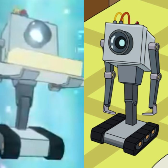 Image of the Butter Robot revealed by Epic Games in the Fortnite Season 7 trailer on the left and image of the Butter robot as seen in the Rick and Morty animated series on the right.