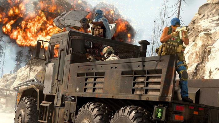 Image showing Warzone players using armoured truck
