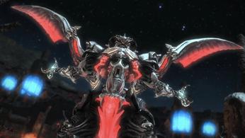 Image of a powered-up villain in FFXIV.