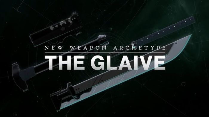 a Destiny 2 képe a Glaive fegyver típusát mutatja