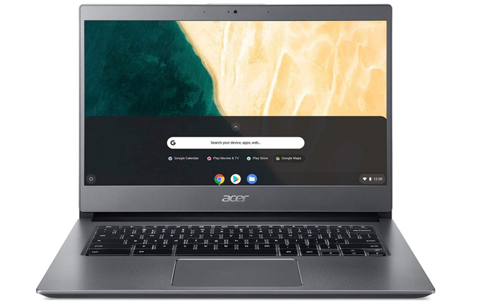 best Chromebook, product image of a dark grey Chromebook