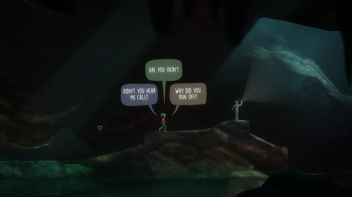 A dialogue tree in Oxenfree
