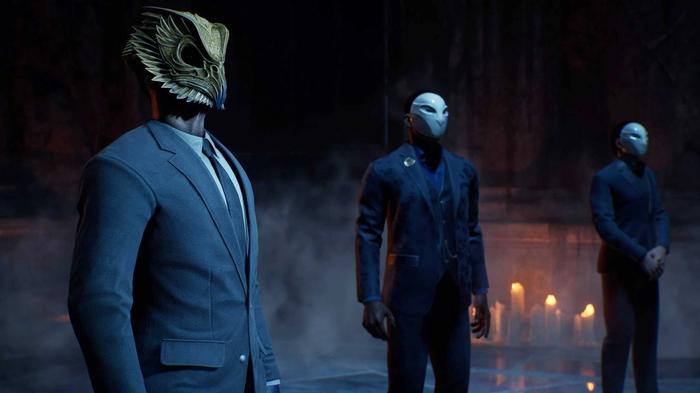 Masked members of the Court of Owls in Gotham Knights