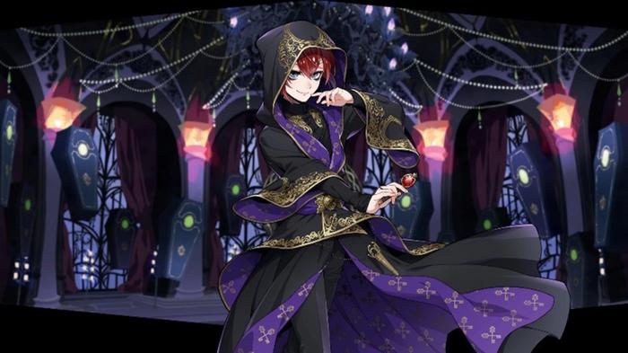 Screenshot from Disney: Twisted Wonderland, showing an anime character with Sleeping Beauty style.