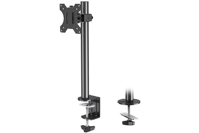 Best monitor arm Mountup product image, with close up of C-clamp