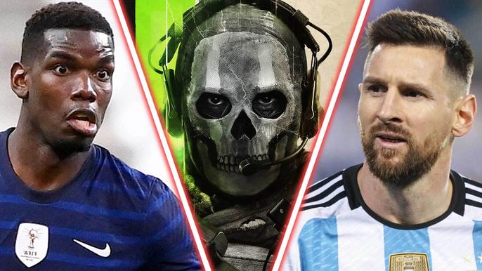 Image showing Paul Pogba, Lionel Messi, and Ghost from Modern Warfare 2