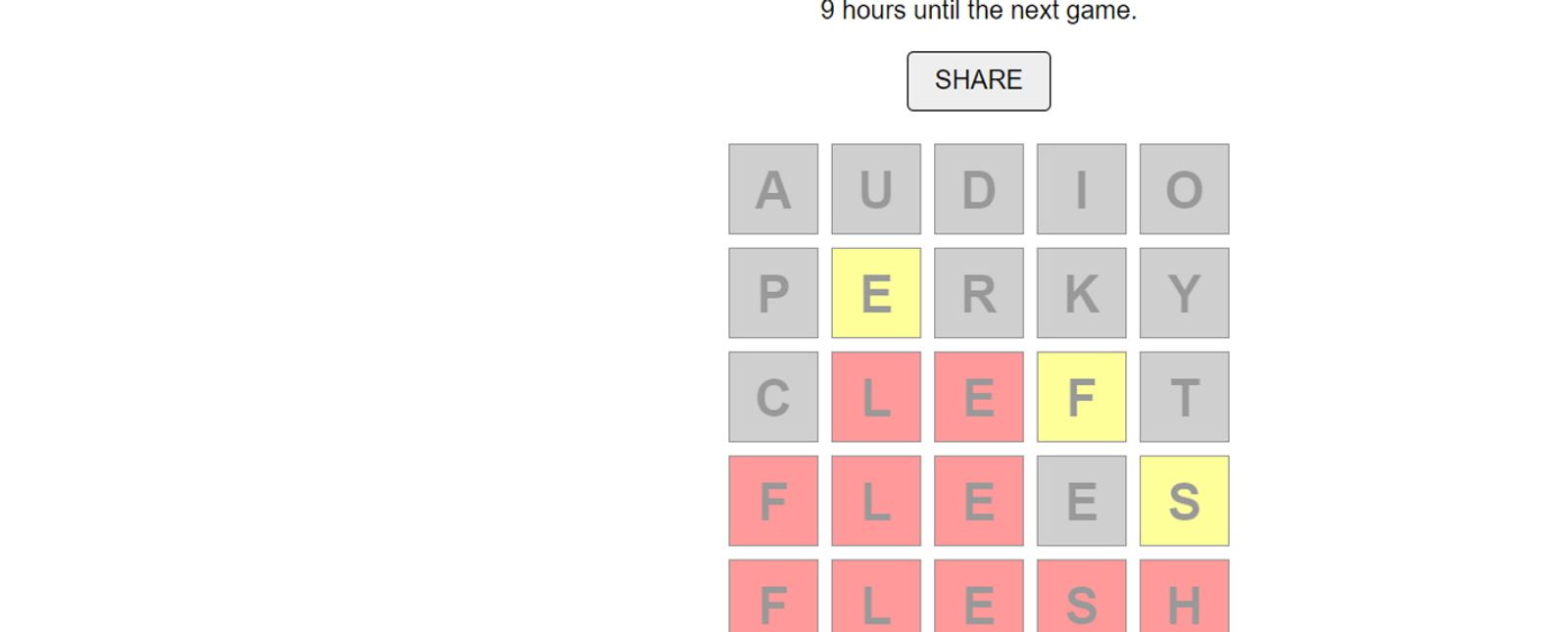 Image showing a grid in play from Words With Friends