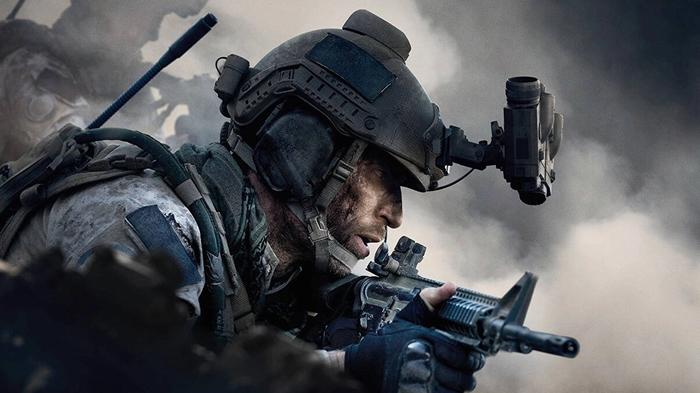 Image showing Modern Warfare player carrying gun