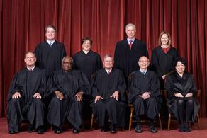A picture of the US Supreme Court from October 27 2020 to present.