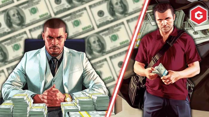 An image of some money in GTA Online.