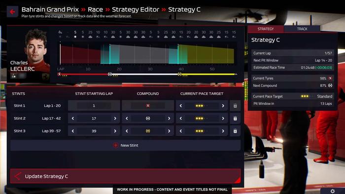 F1 Manager 2022 screenshot race strategy