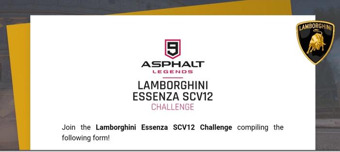 Asphalt 9 Esports Competition Entry Form