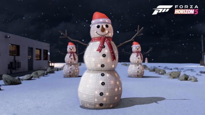 Forza Horizon 5 Horizon Holidays snowmen