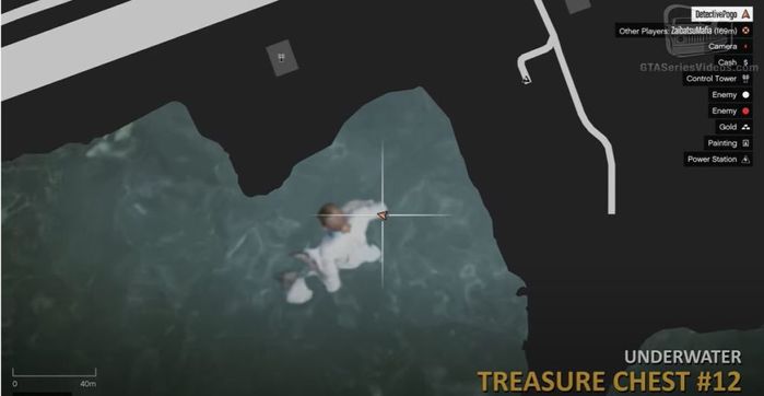 GTA Cayo Perico Treasure Chest 2 Sea Map