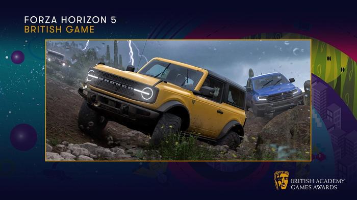 Forza Horizon 5 Best British award BAFTA Games Awards 2022