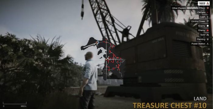 GTA Cayo Perico Treasure Chest 10 Land Map 2