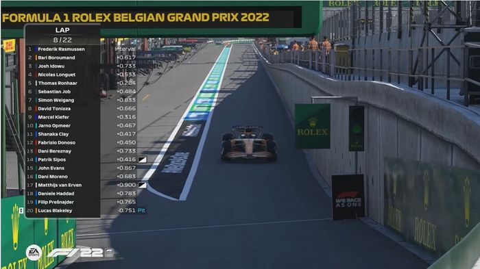 F1 Esports 2022 Round 5 Belgium