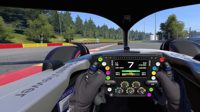 VR will enhance the sense of speed and scale in F1 22. 