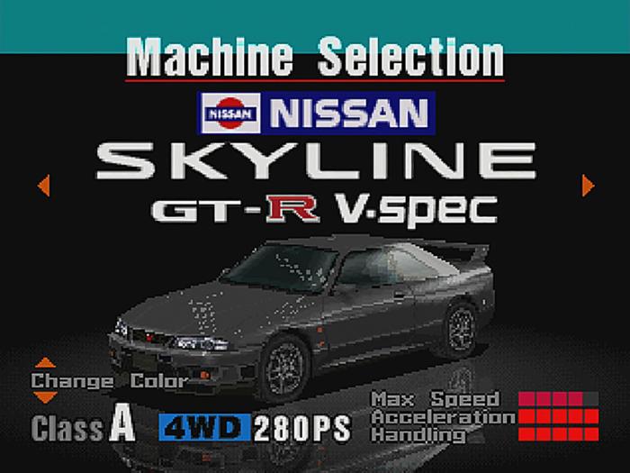 Gran Turismo 1997 Playstation Nissan Skyline GT-R