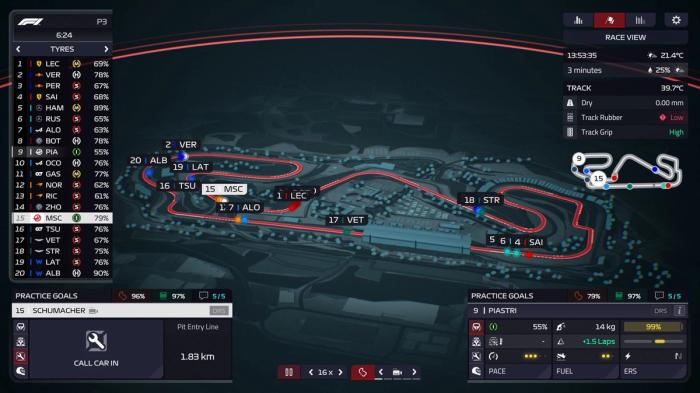 F1 Manager 2022 track map