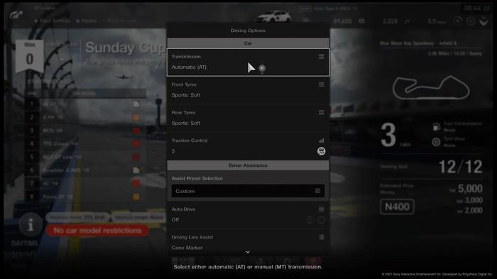Gran Turismo Sport difficulty settings 4